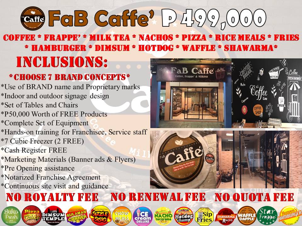 Fab Caffe - Most Affordable Coffee shop Franchise Business